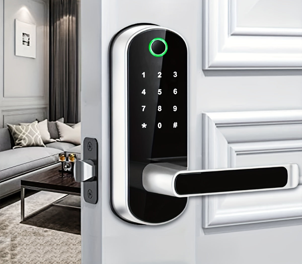 Premium Smart Fingerprint Door Lock - Keyless Entry & App Control