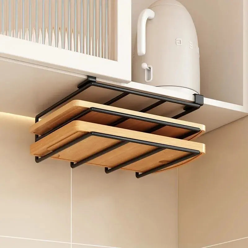 Hanging Kitchen Cabinet Organizer with Hooks