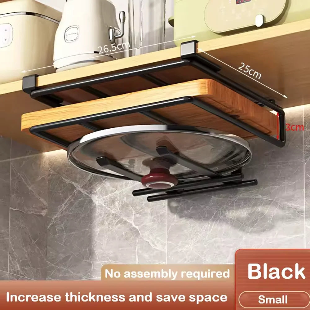Hanging Kitchen Cabinet Organizer with Hooks
