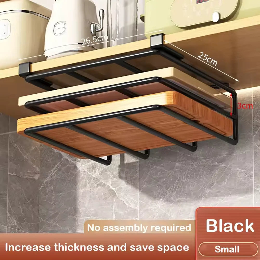 Hanging Kitchen Cabinet Organizer with Hooks