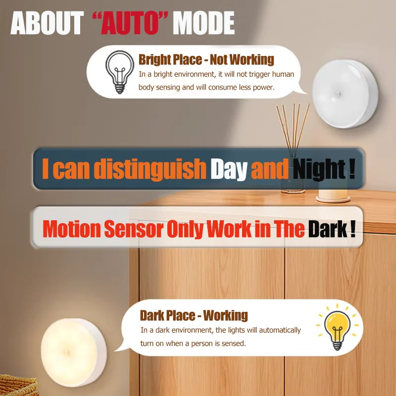 Rechargeable LED Motion Sensor Night Light