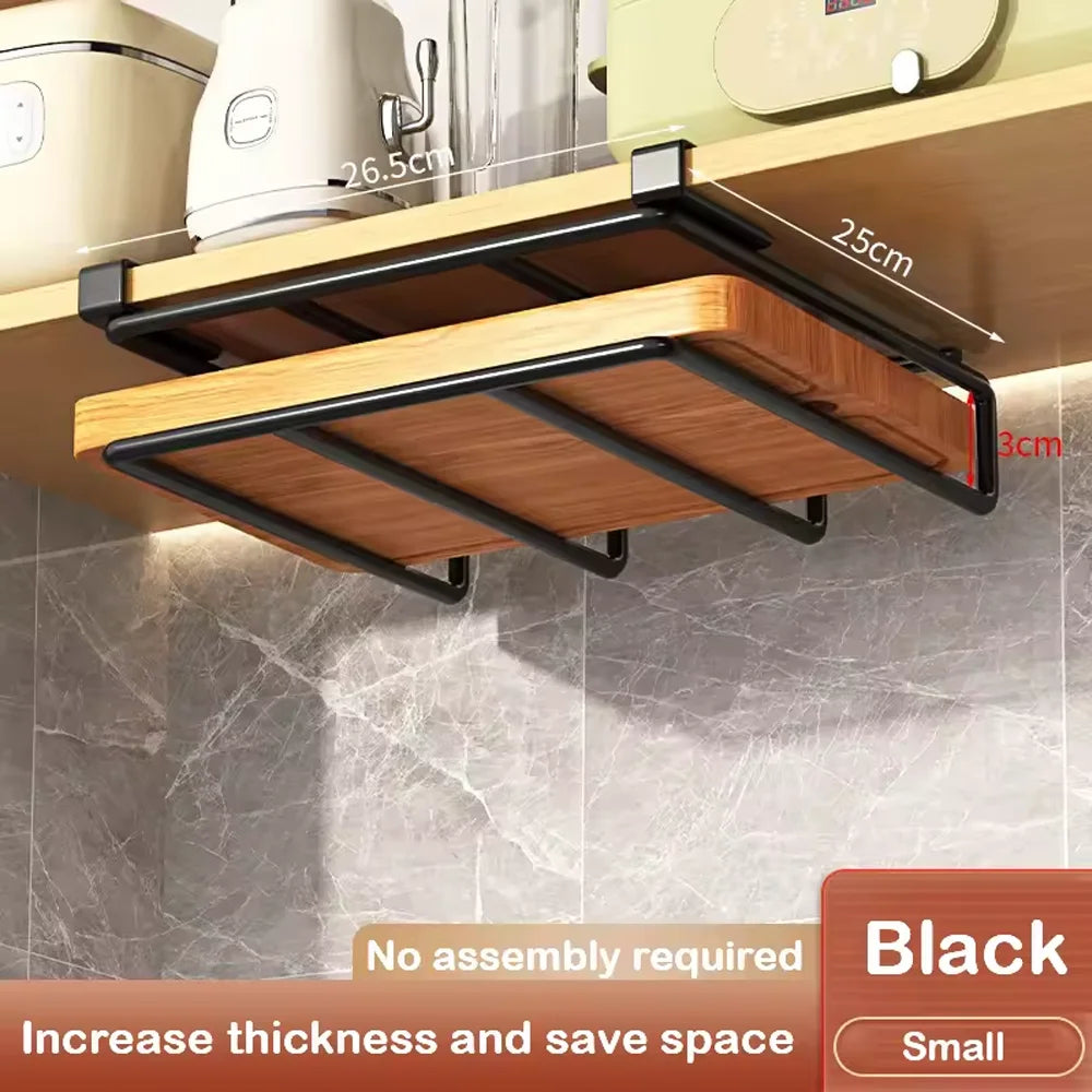 Hanging Kitchen Cabinet Organizer with Hooks