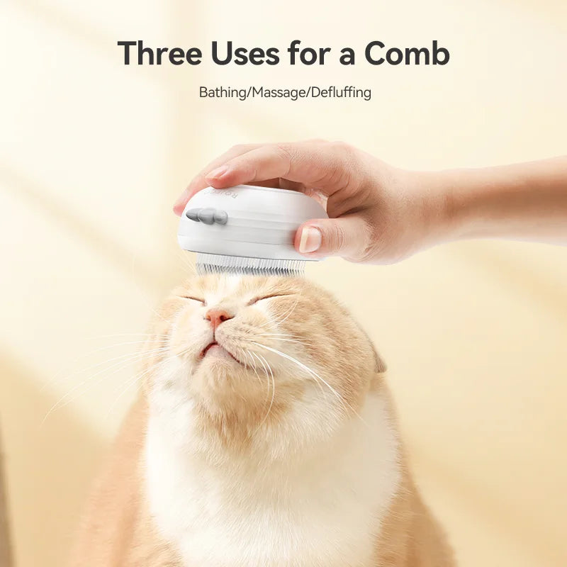 ROJECO 3-in-1 Water Spray Pet Grooming Brush