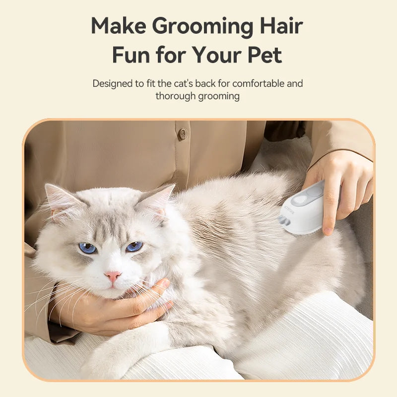 ROJECO 3-in-1 Water Spray Pet Grooming Brush
